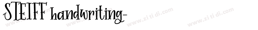 STEIFF handwriting字体转换
